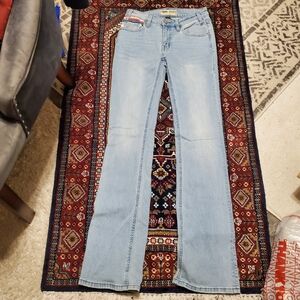 ROCK & ROLL  X  HOOEY. NWT MID RISE BOOTCUT 26 X  36. TALL LIGHT WASH.